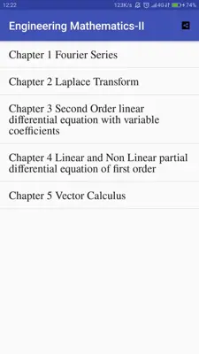 Engineering Mathematics-II android App screenshot 0